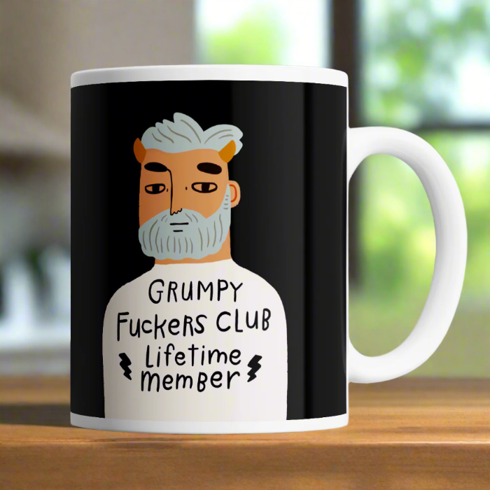 Grumpy Bastard Mug | Grumpy Fuckers Club Lifetime Member