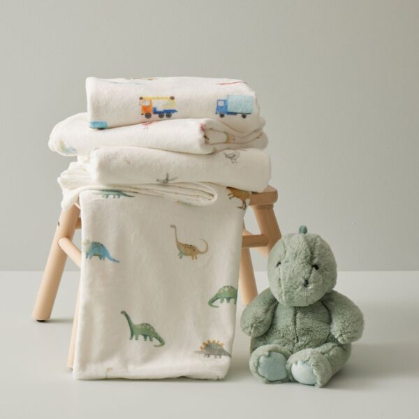 Jiggle & Giggle Fleece Blanket | Dallying Dinosaurs