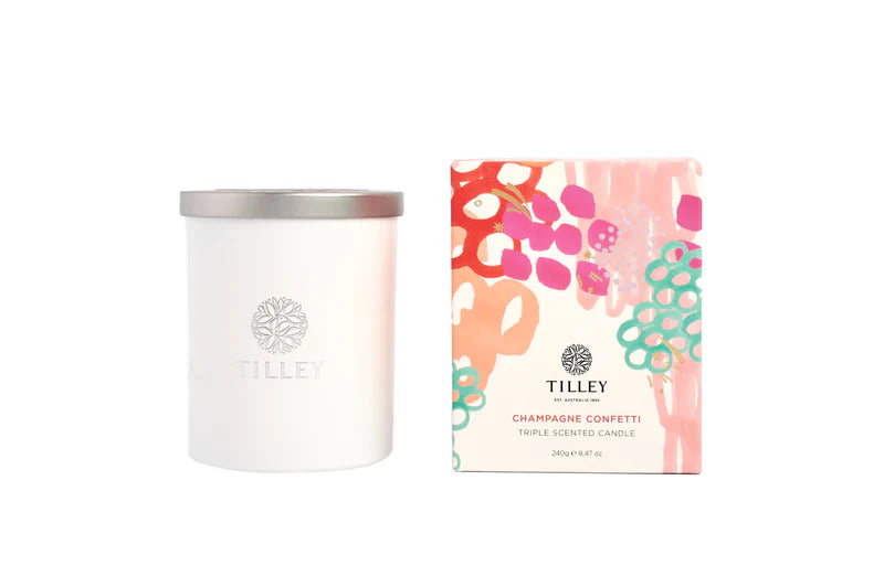 Tillley Festive Candle 240g I Champagne Confetti