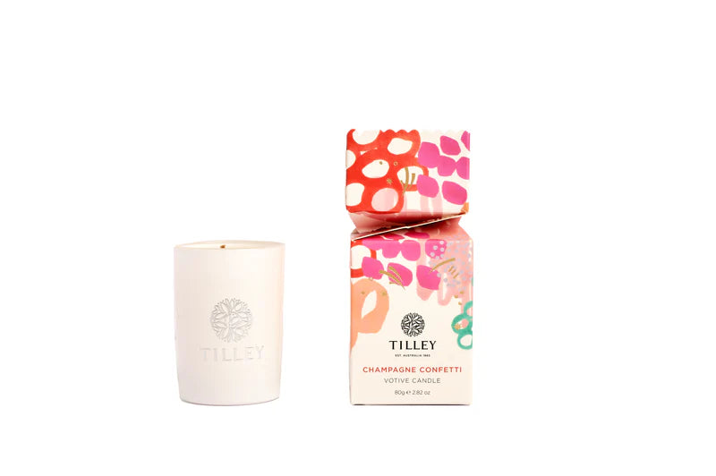 Tillley Festive Votive Candle 80g I Champagne Confetti