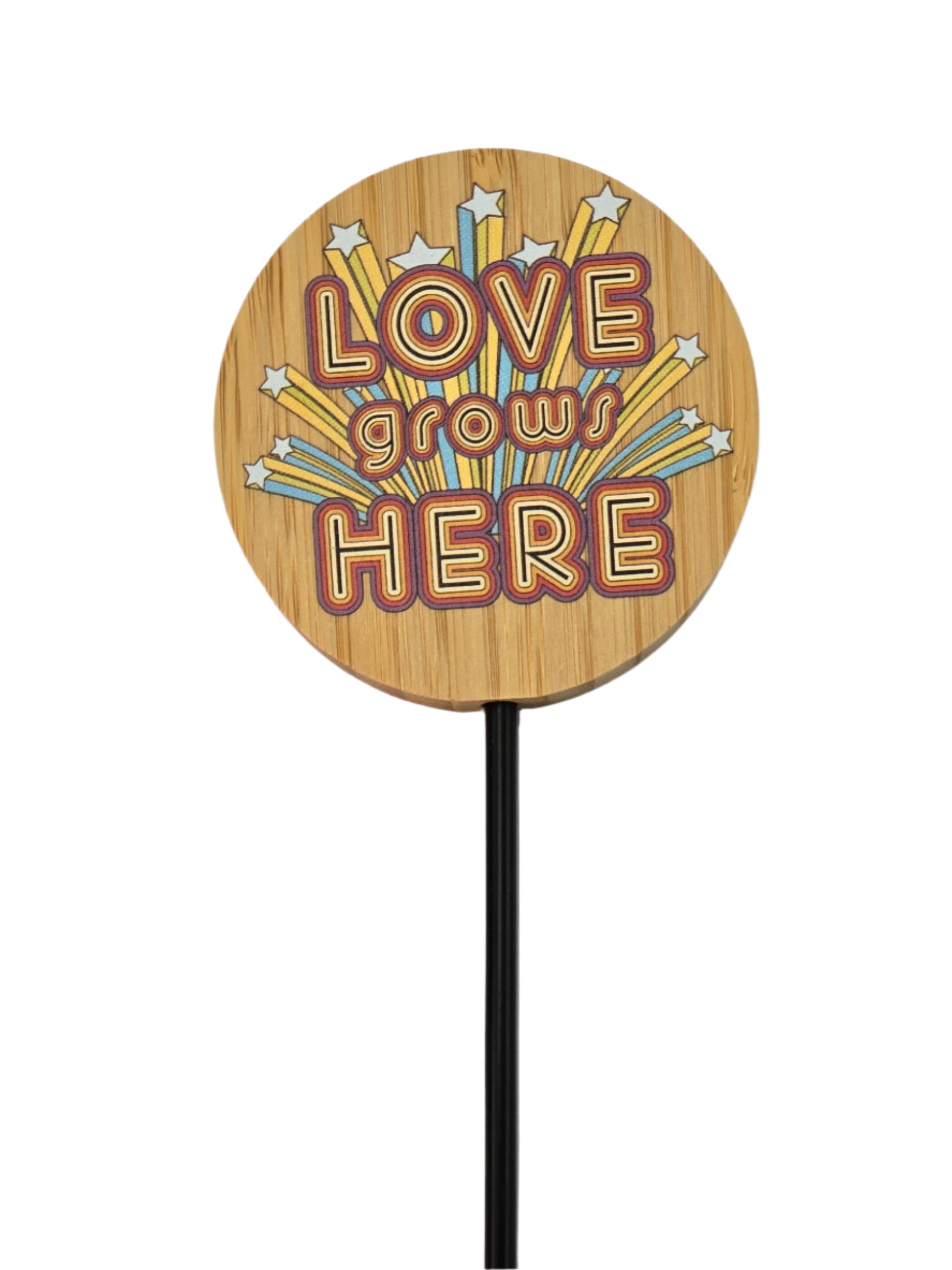 Lisa Pollock Bamboo Plant Pop with Stick | Love Grows Here