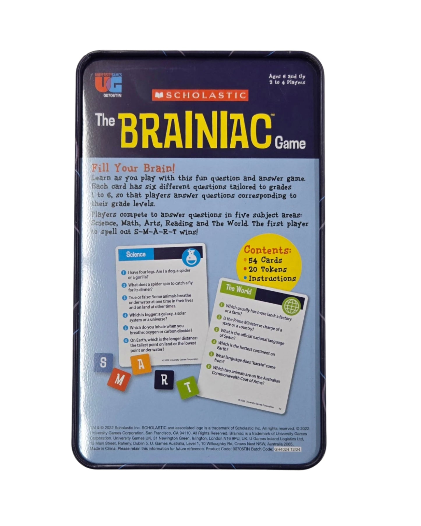 The Brainiac Game Tin