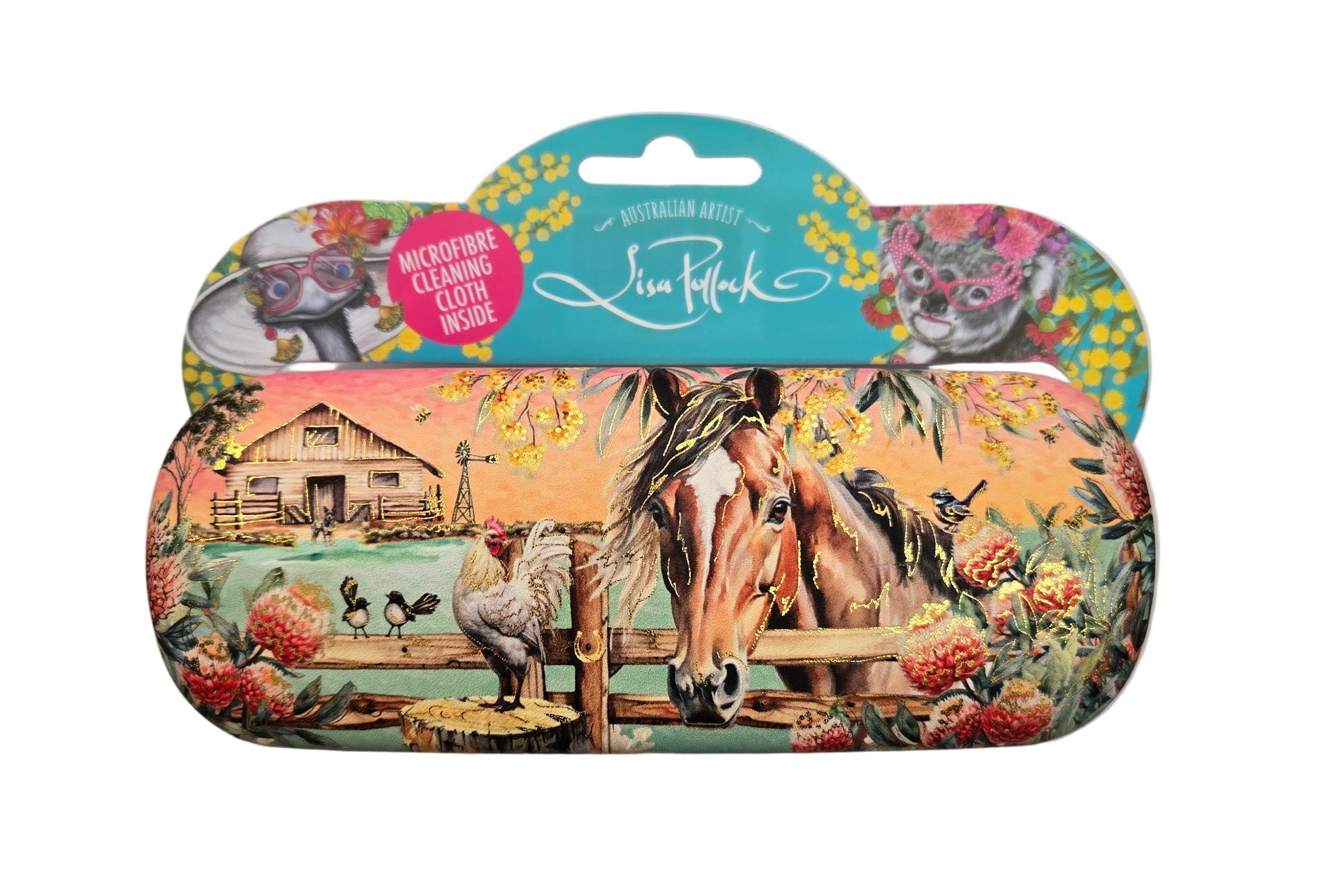 Lisa Pollock Glasses Case | Country Dusk