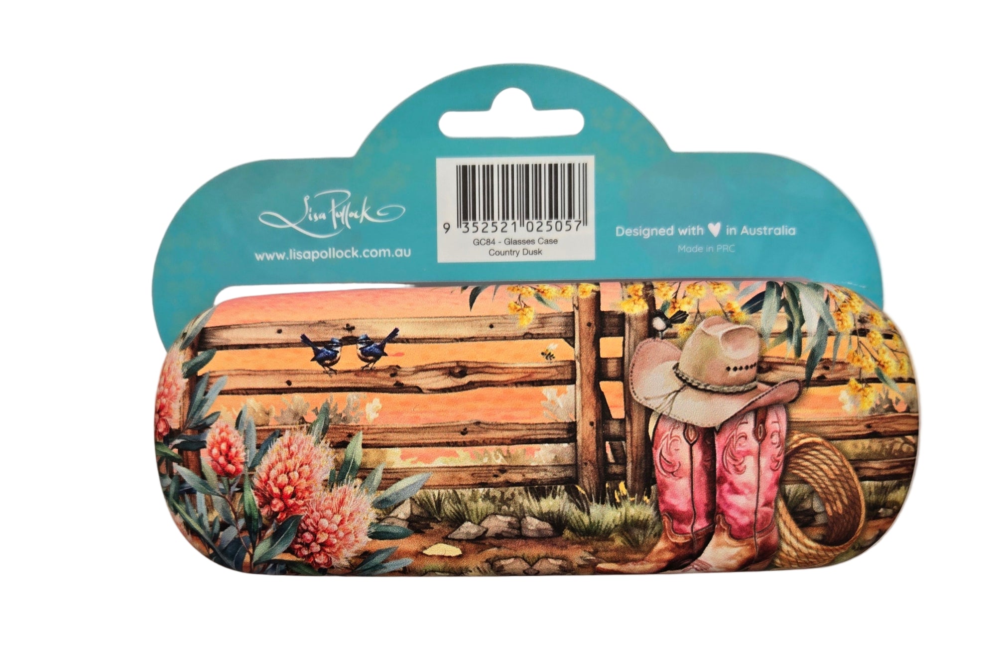 Lisa Pollock Glasses Case | Country Dusk