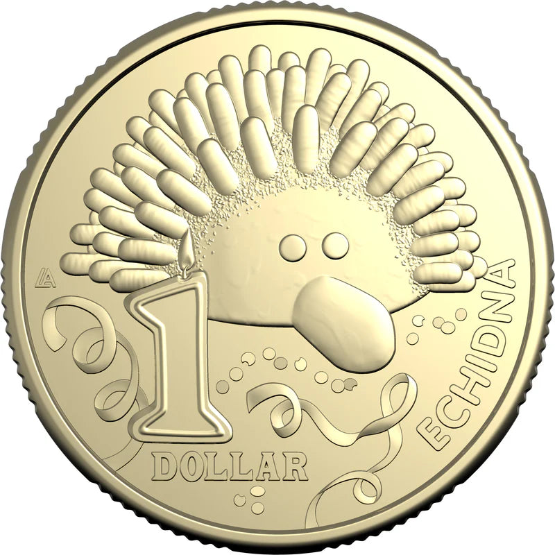 Mint Coins | AWW Birthday Cookbook 2025 $1 Uncirculated Coin - Echidna