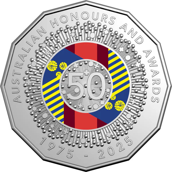 Mint Coins | 50 Years of the Australian Honours System 2025 Six-Coin Coloured Proof Year Set