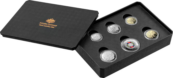 Mint Coins | 50 Years of the Australian Honours System 2025 Six-Coin Coloured Proof Year Set