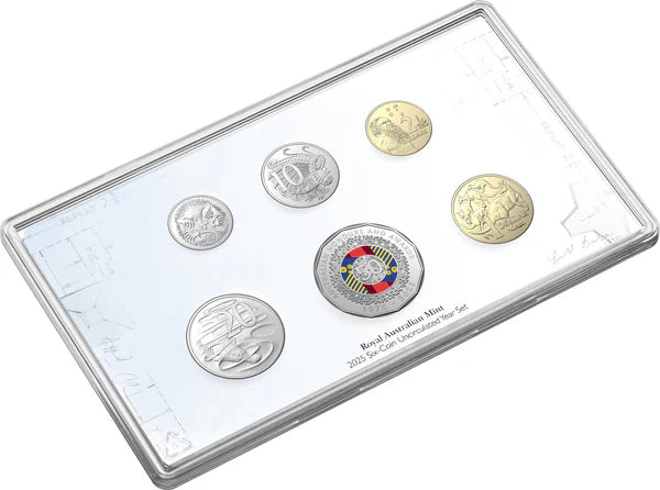 Mint Coins | 50 Years of the Australian Honours System 2025 Six-Coin Coloured Uncirculated Year Set