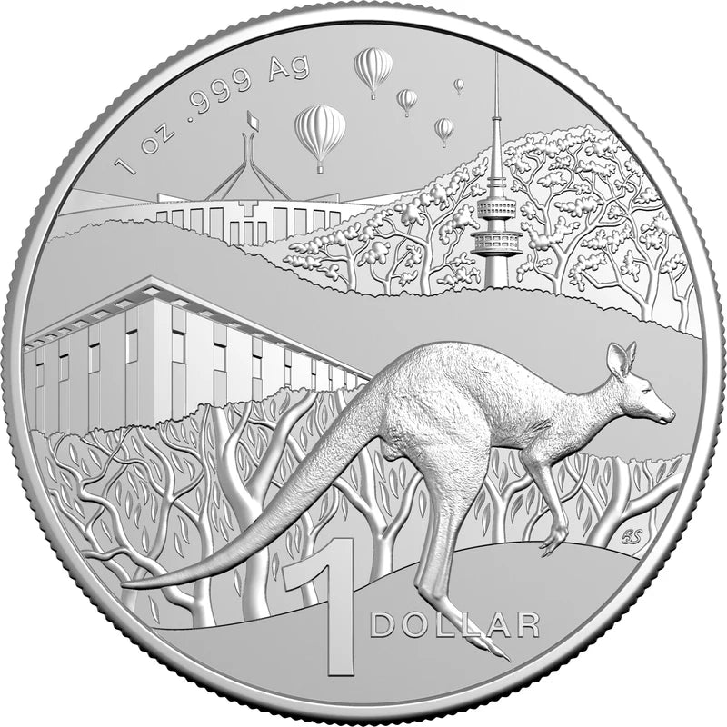 Mint Coins| Kangaroo Series $1 2025 1 oz Frosted Fine Silver Uncirculated Coin