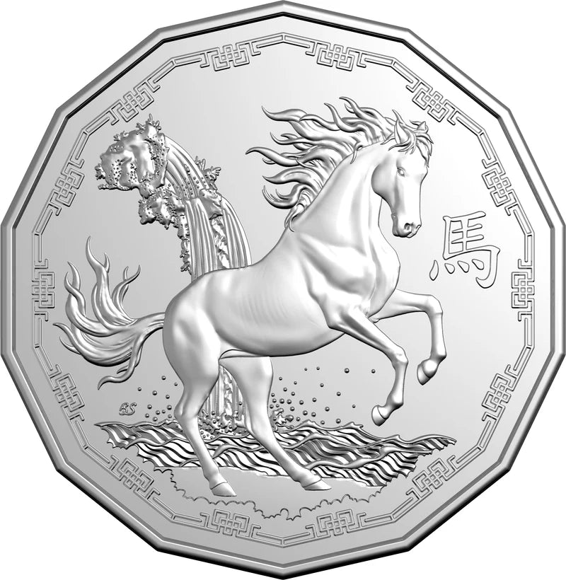 Mint Coins | Lunar Series Year of the Horse 2026 50c Uncirculated Tetradecagon Coin