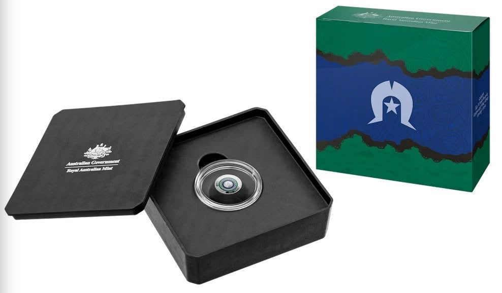 Mint Coins| 30th Anniversary of the Torres Strait Islander Flag 2025 $2 Coloured Coin Proof