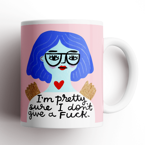 Grumpy Angel Mug | I'm Pretty Sure I Don't Give A Fuck