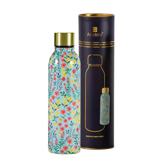 Ashdene Flowering Fields Drink Bottle | Teal