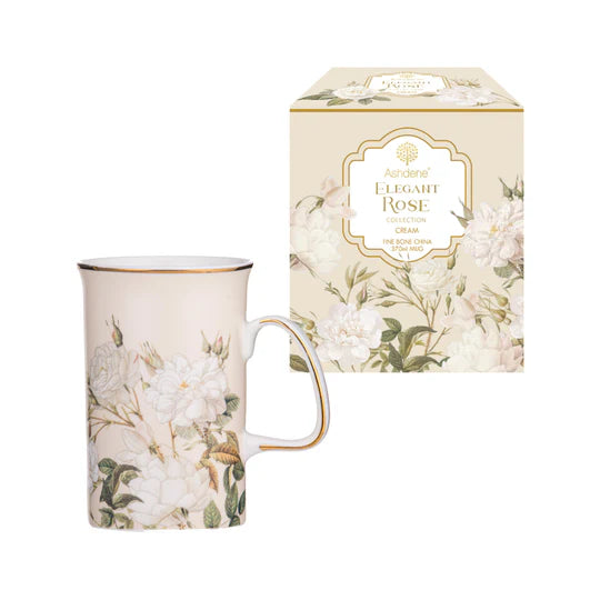 Ashdene Elegant Rose Mug | Cream