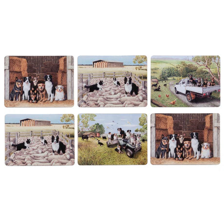 Ashdene Working Dogs Collection Placemat 6pk