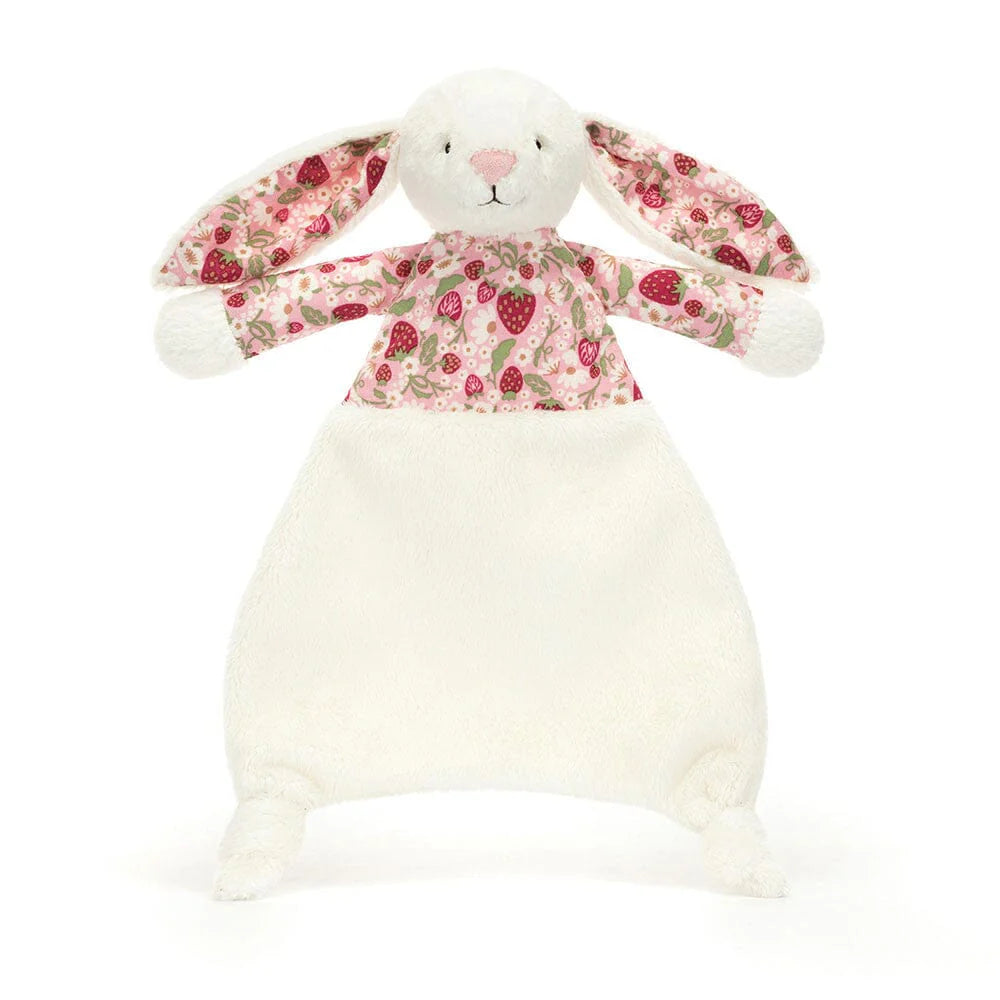 Jellycat Blossom Bunny Cream Berry Comforter