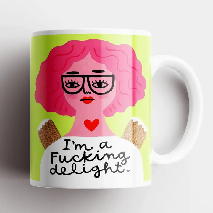 Grumpy Angel Mug | I'm a Fucking Delight