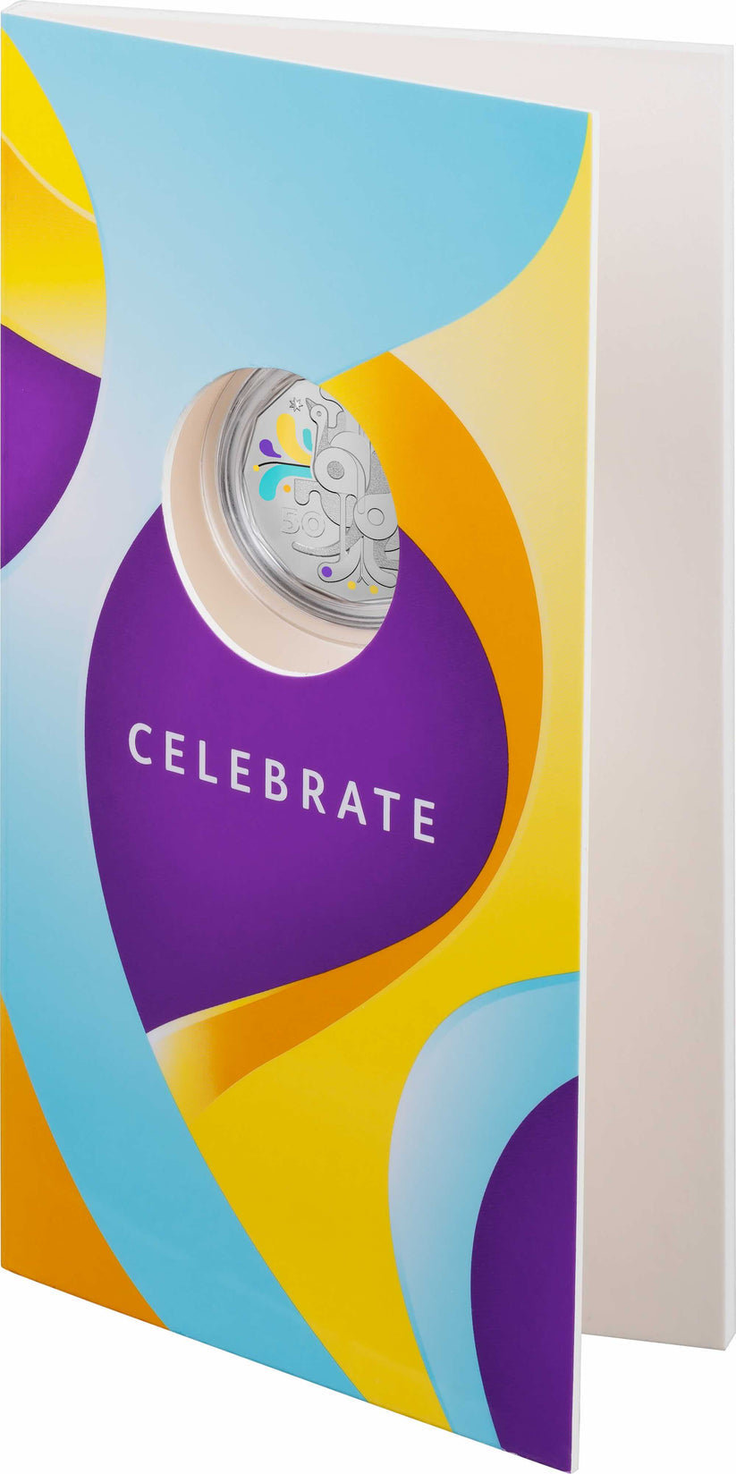 Mint Coins | 2025 Celebrations 50c Coloured Uncirculated Coin