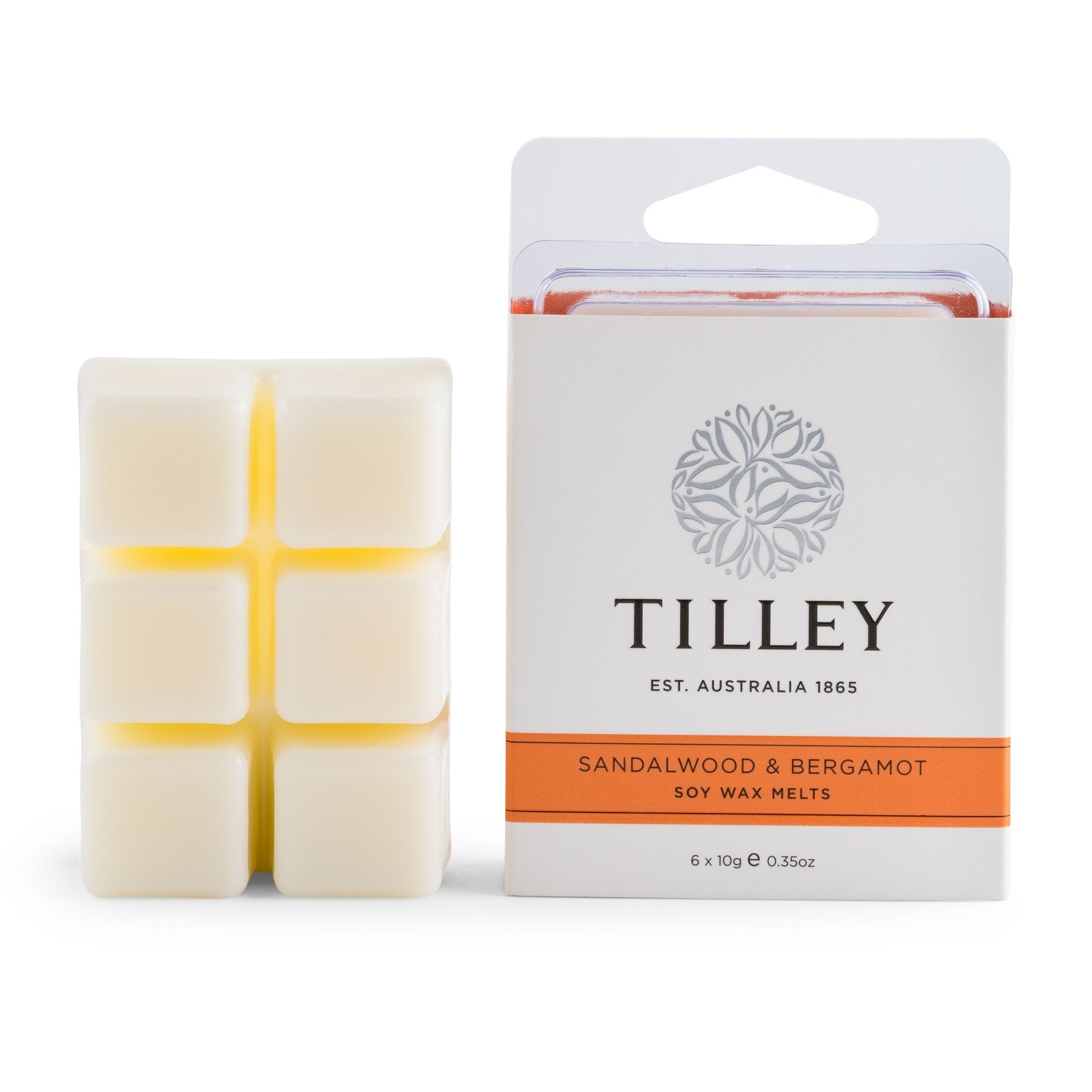 Tilley Square Soy Wax Melts | Sandalwood & Bergamot
