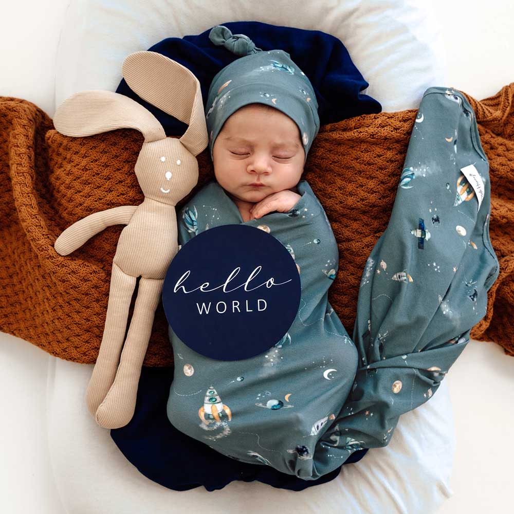 Snuggle Hunny Milestone Cards | Rocket