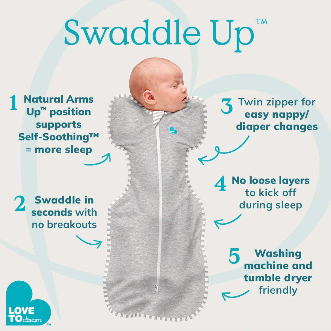 Swaddle Up 2.5tog | Dreamer White Small