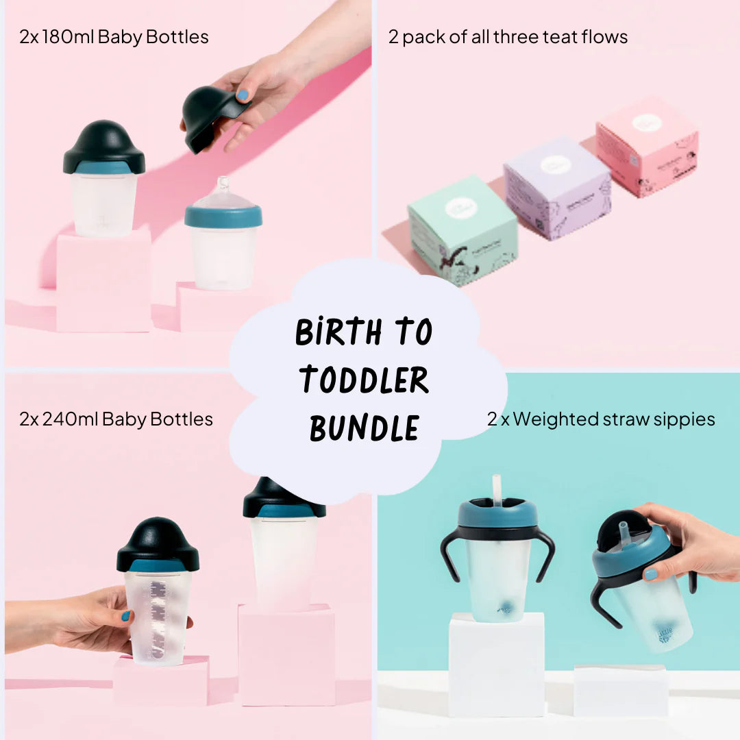 Little Stackers Birth to Toddler Bundle | Green/Purple