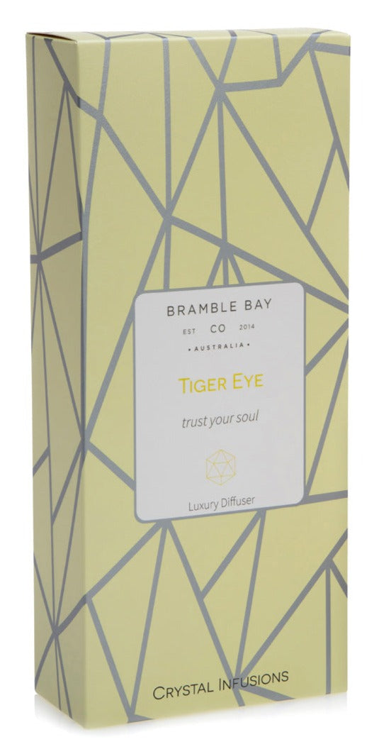 The Crystal Infusions Collection Tiger Eye Diffuser | Vanilla Bean & Custard
