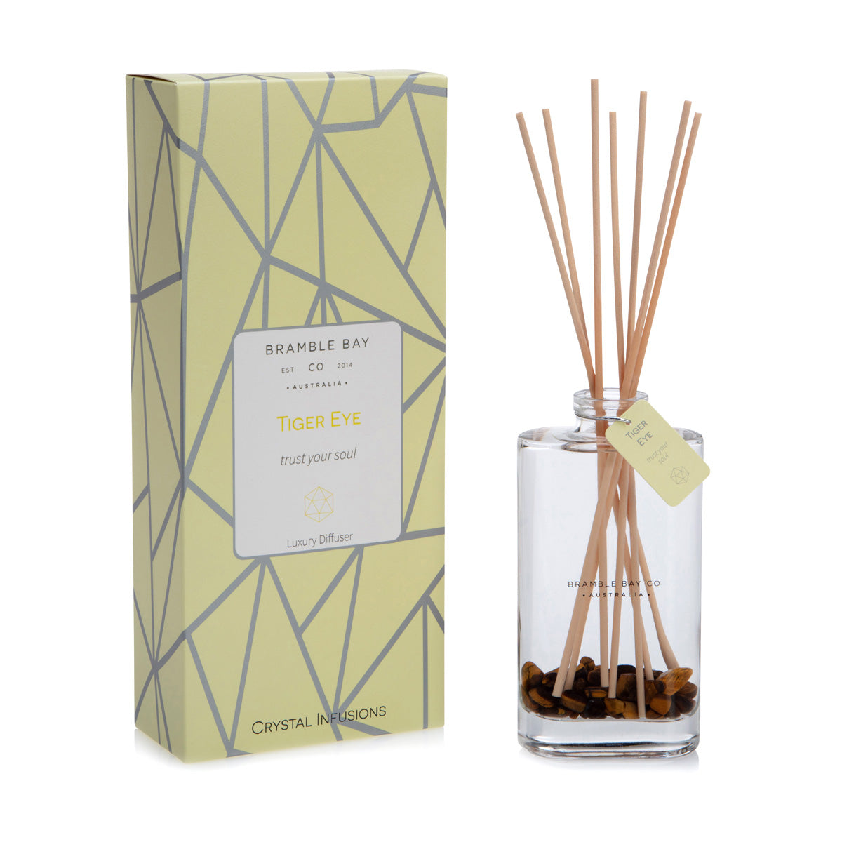 The Crystal Infusions Collection Tiger Eye Diffuser | Vanilla Bean & Custard