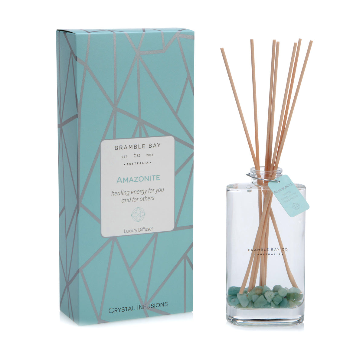 The Crystal Infusions Collection Amazonite Diffuser | Spring Rain & Lotus
