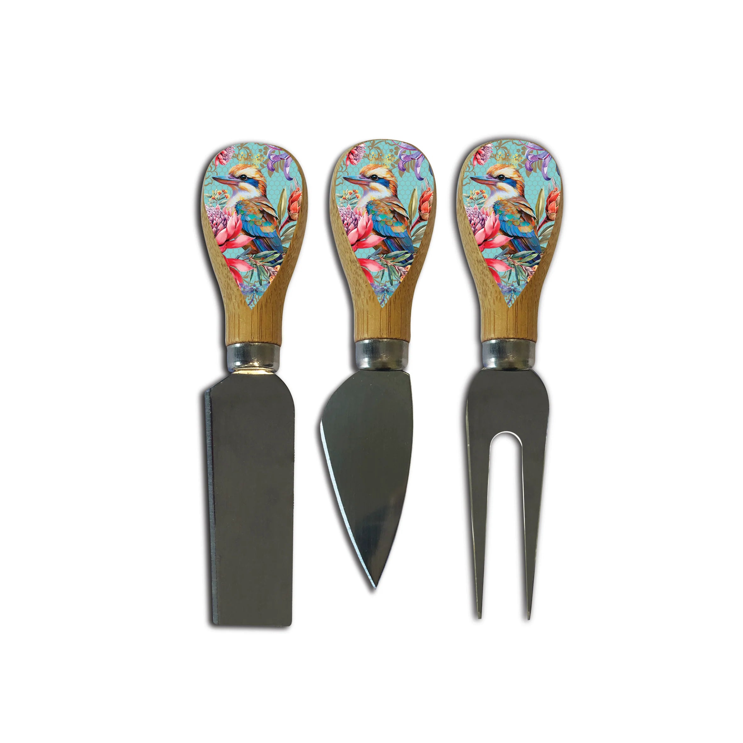 Lisa Pollock Cheese Knives with Magnetic Stand | Vintage Kookas