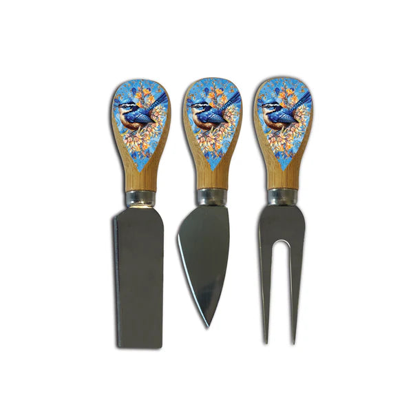 Lisa Pollock Cheese Knives with Magnetic Stand | Royal Wrens