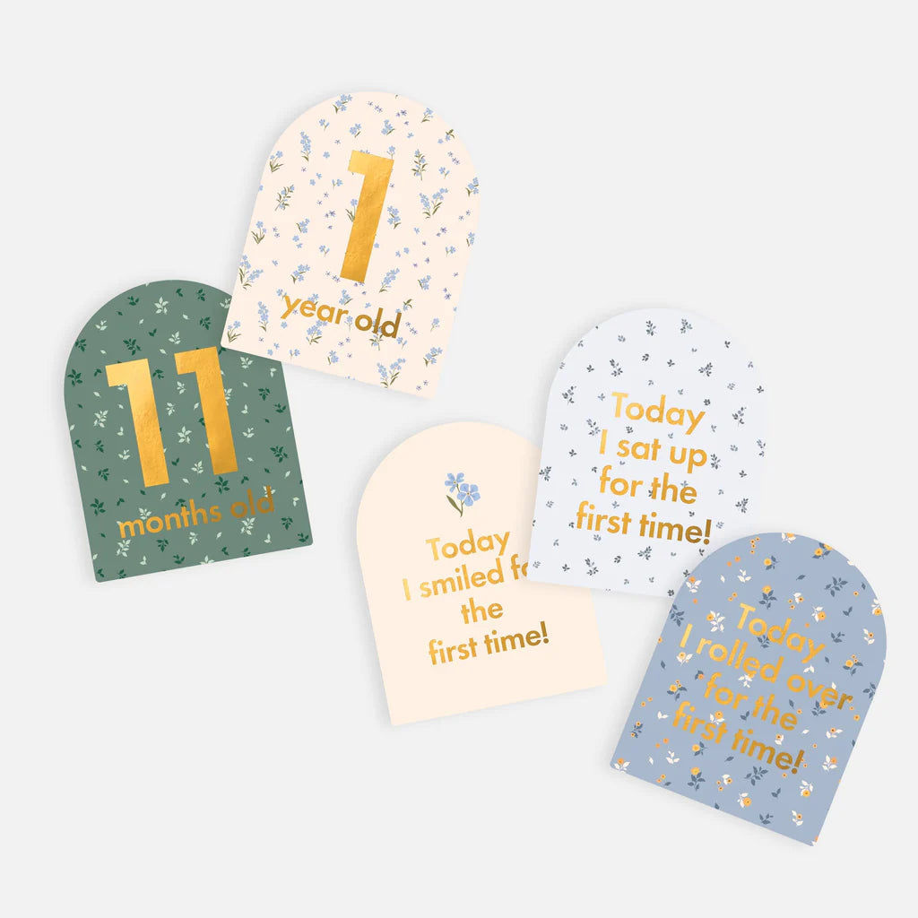 Fox & Fallow Baby Milestone Cards | Broderie