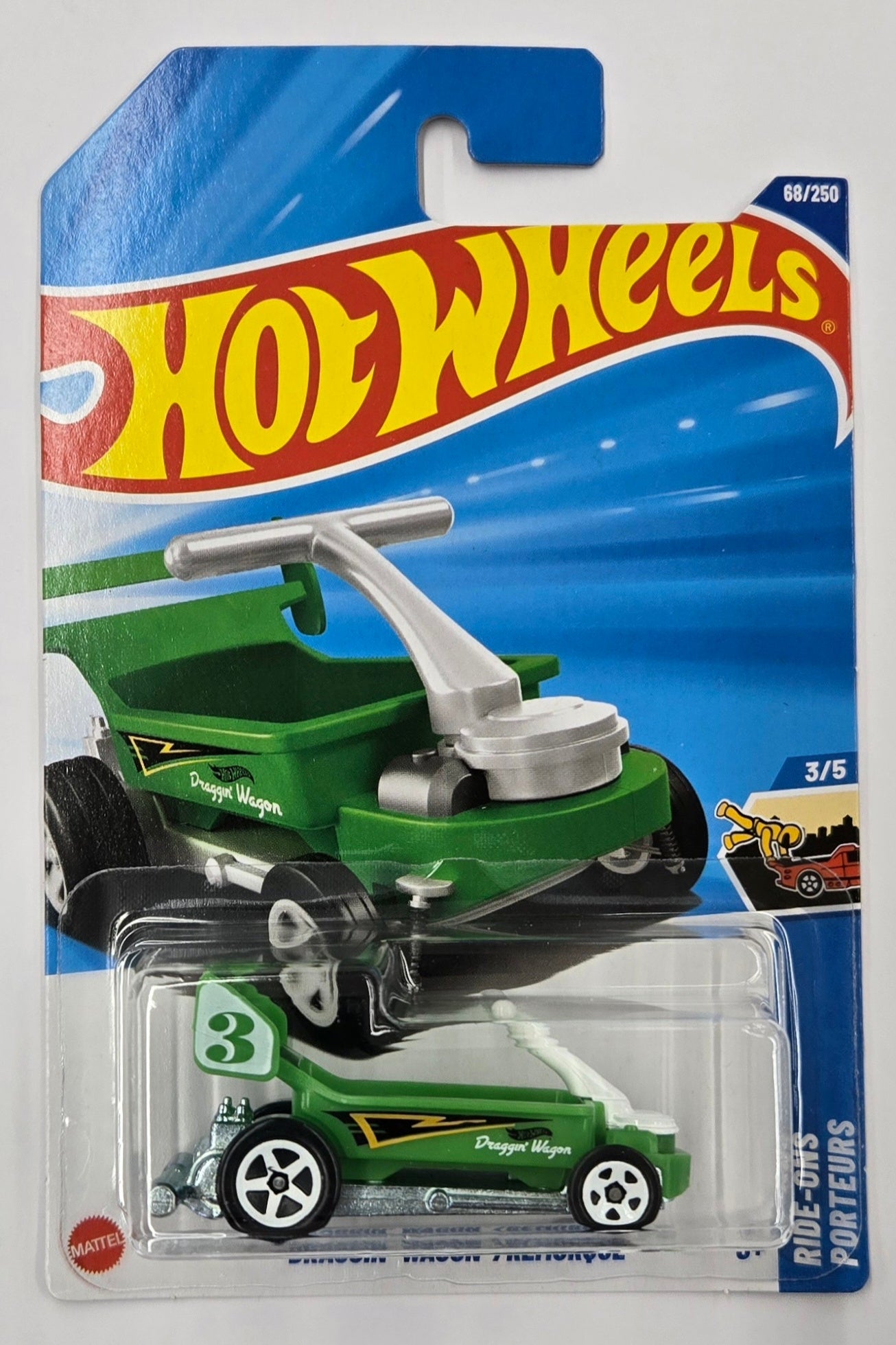 Hot Wheels toy car in packaging on a white background