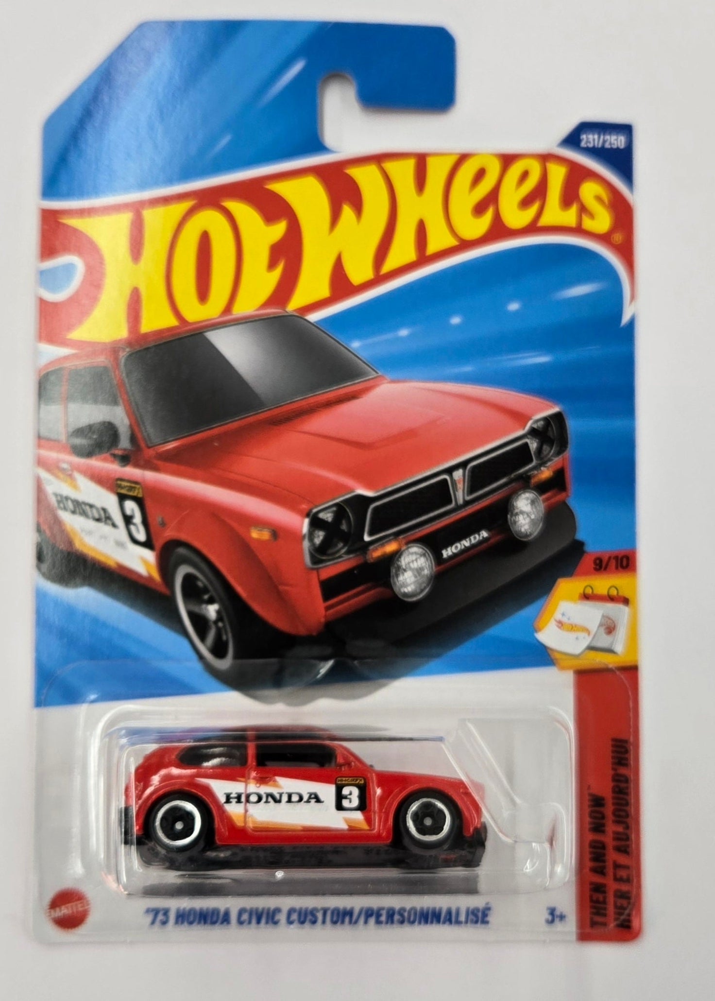 Hot Wheels toy car in packaging on a white background