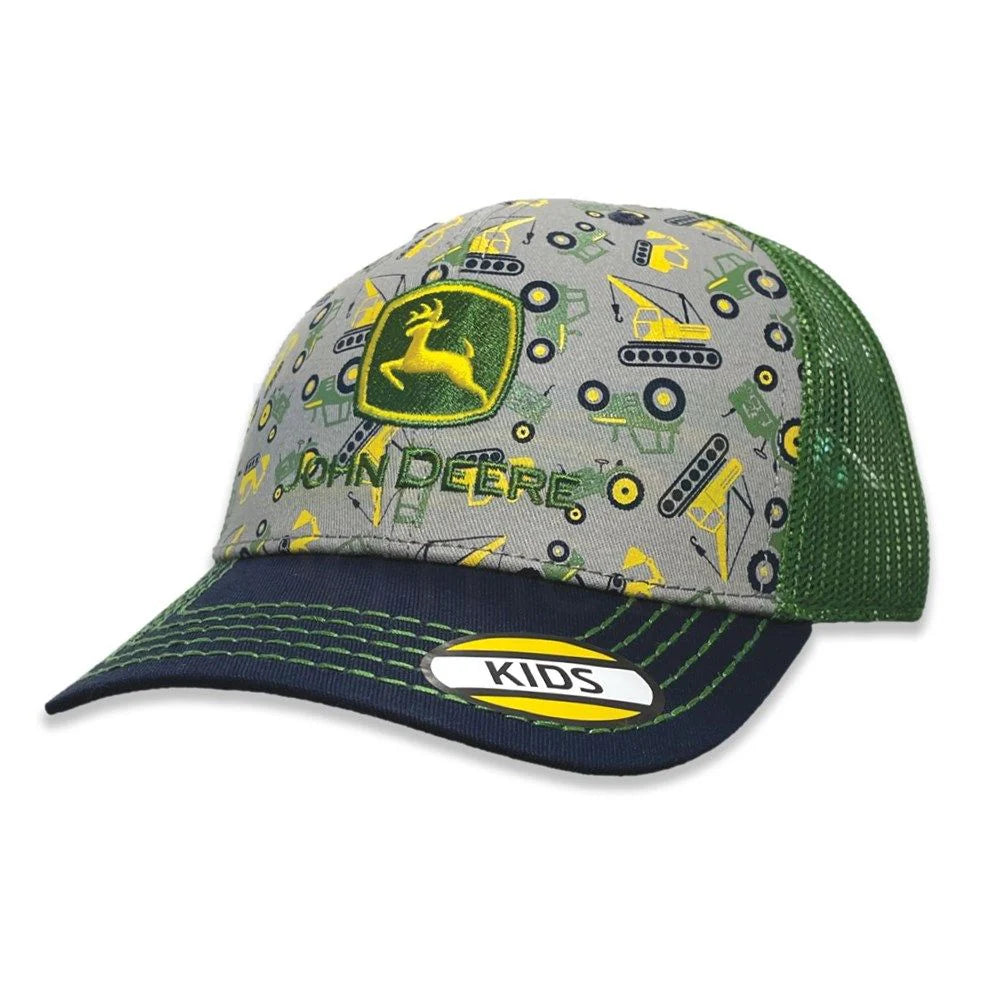 John Deere | Green Kids Print Mesh Cap