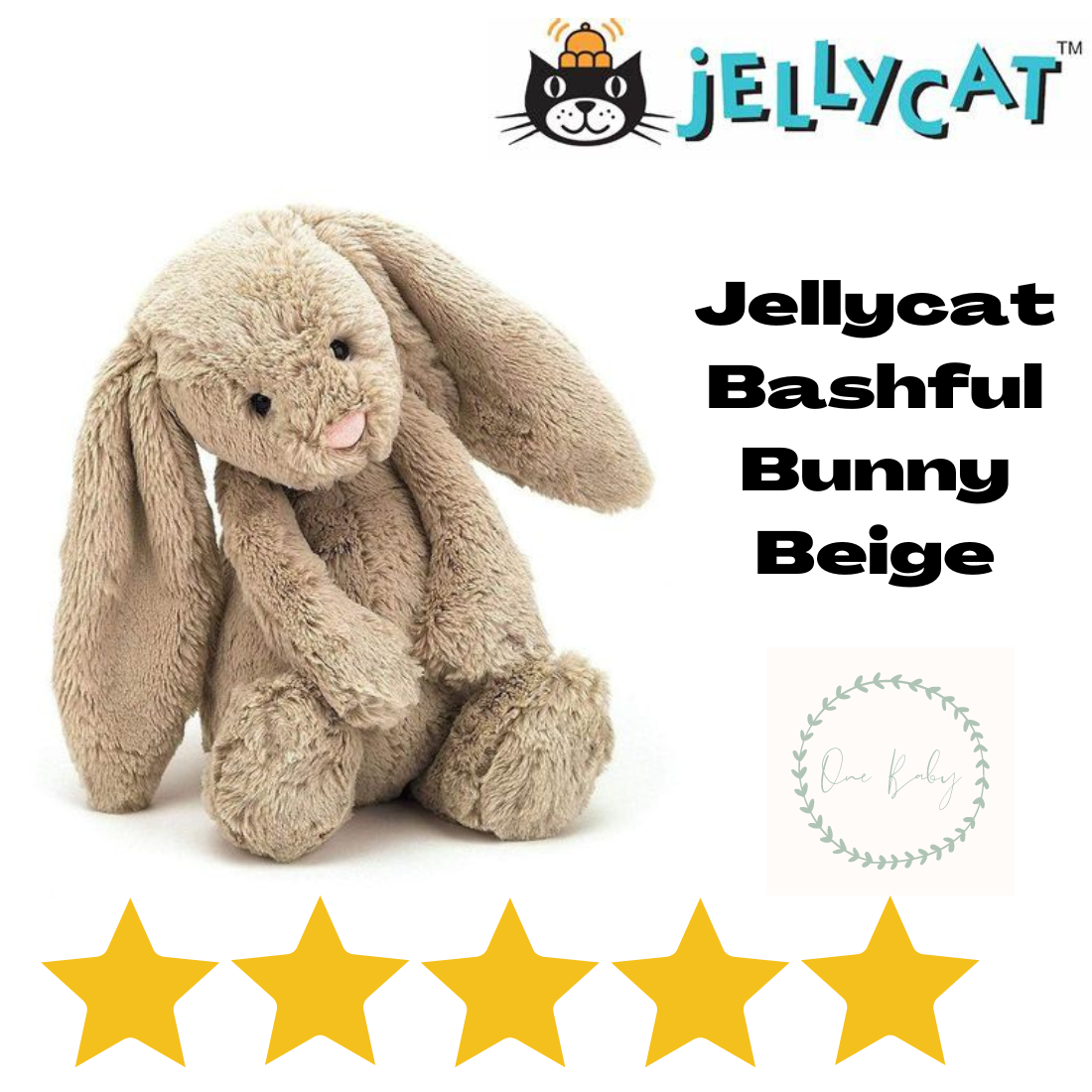 Jellycat Bashful Bunny Beige Large