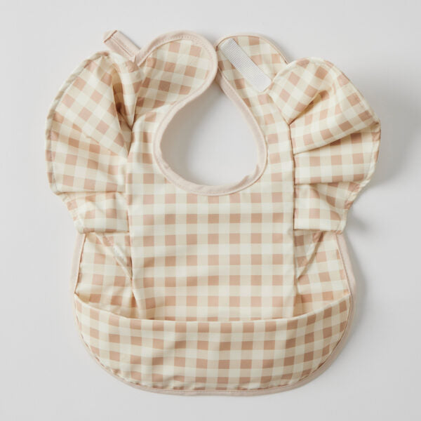 Baby Bib | Nordic Kids Gingham Frilled