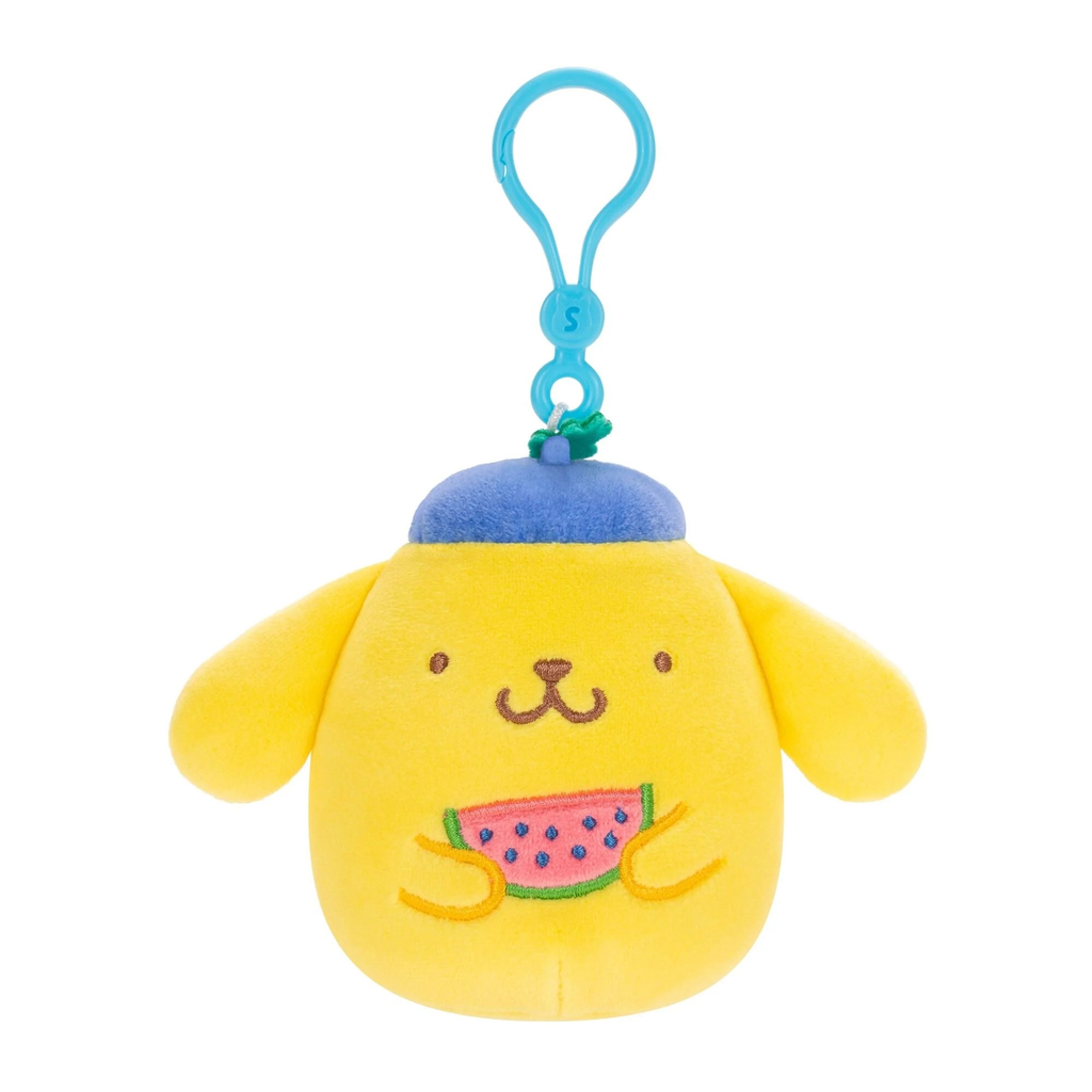 Squishmallows Hello Kitty & Friends Tropical 3.5inch Clip | Pompompurin