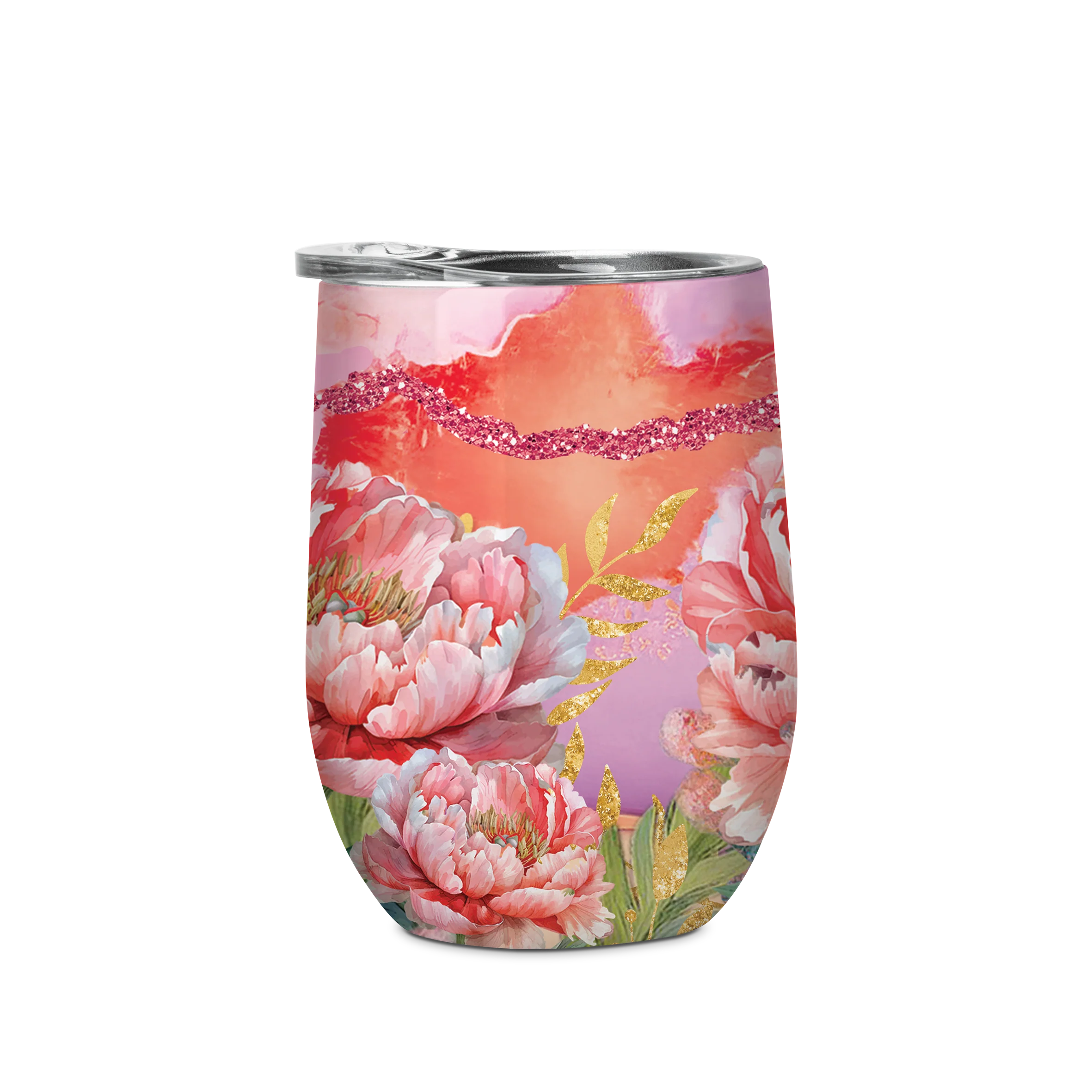 Lisa Pollock 350ml Bevvy | Coral Peony