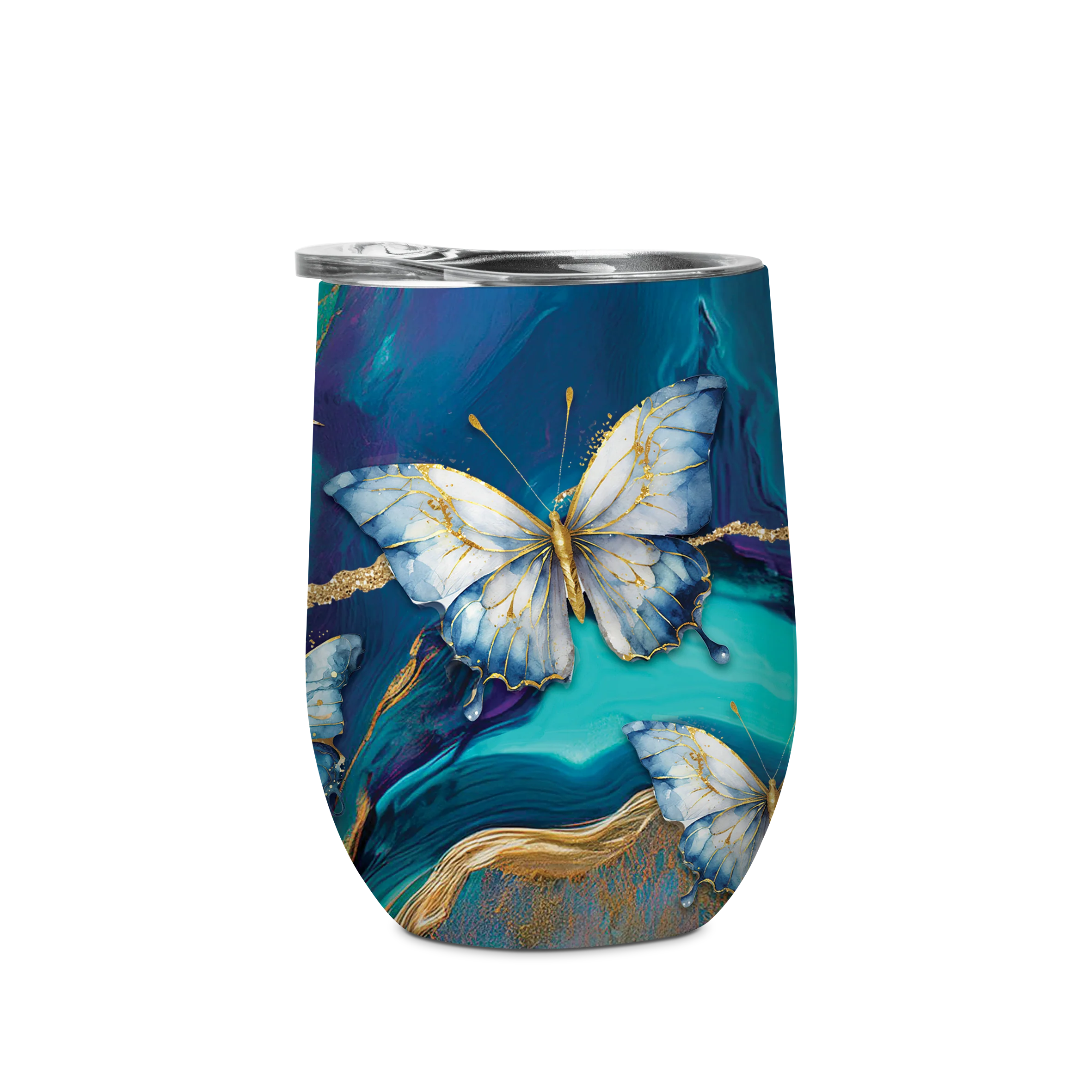 Lisa Pollock 350ml Bevvy | Tranquil Butterflies