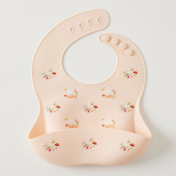 Jiggle & Giggle Silicone Bib | Waddling Around