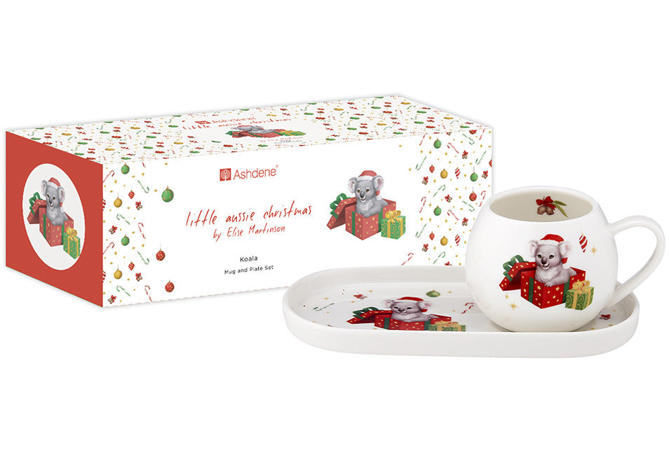 Ashdene Mug and Plate Set | Little Aussie Christmas Koala