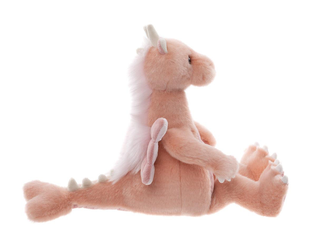 Charlie Bears Bearhouse I Hearts Small Plush Pink Dragon