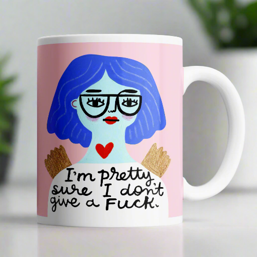 Grumpy Angel Mug | I'm Pretty Sure I Don't Give A Fuck