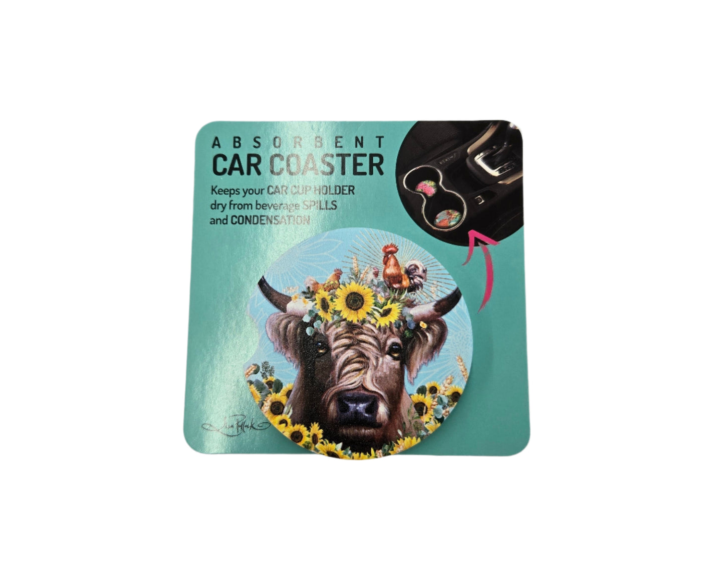 Lisa Pollock Car Coaster | Sunny Highland