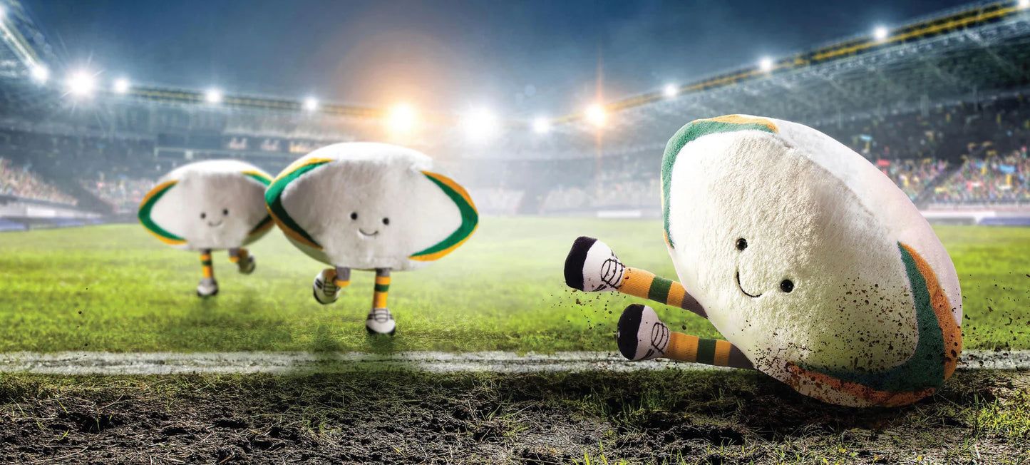Jellycat Amuseables Sports Australian Rugby Ball