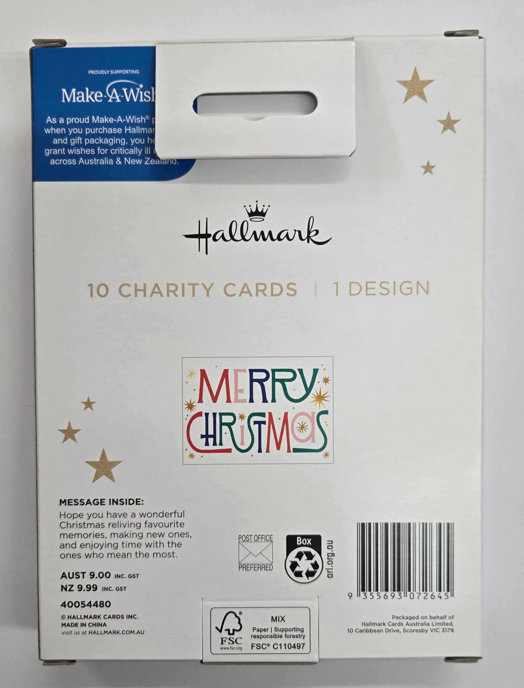 Hallmark 2025 Christmas Boxed Cards | Gold Stars