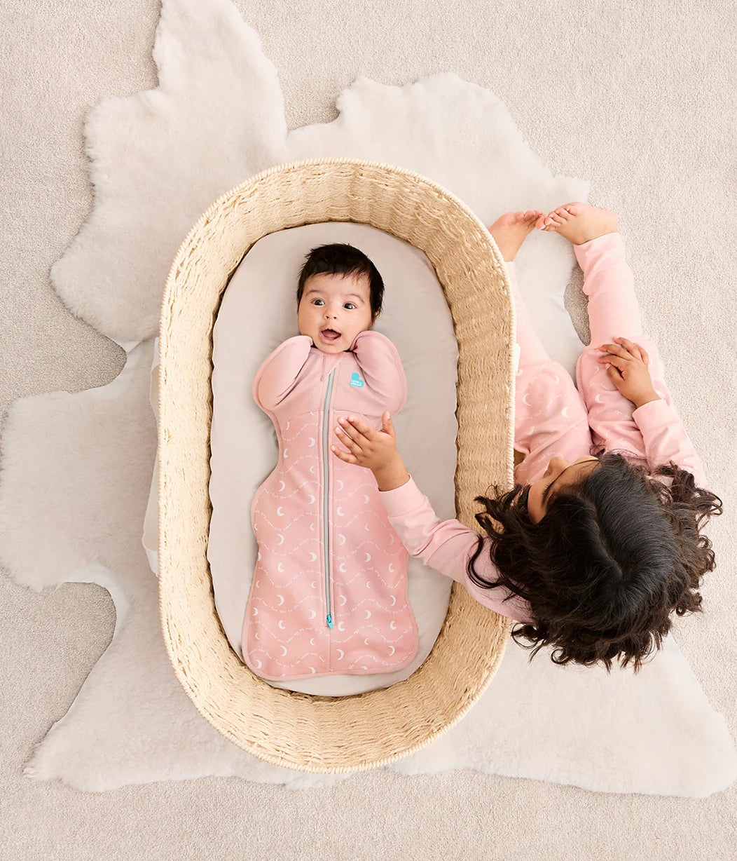 Swaddle Up 1.5tog | Moon and Back Dust Pink Newborn