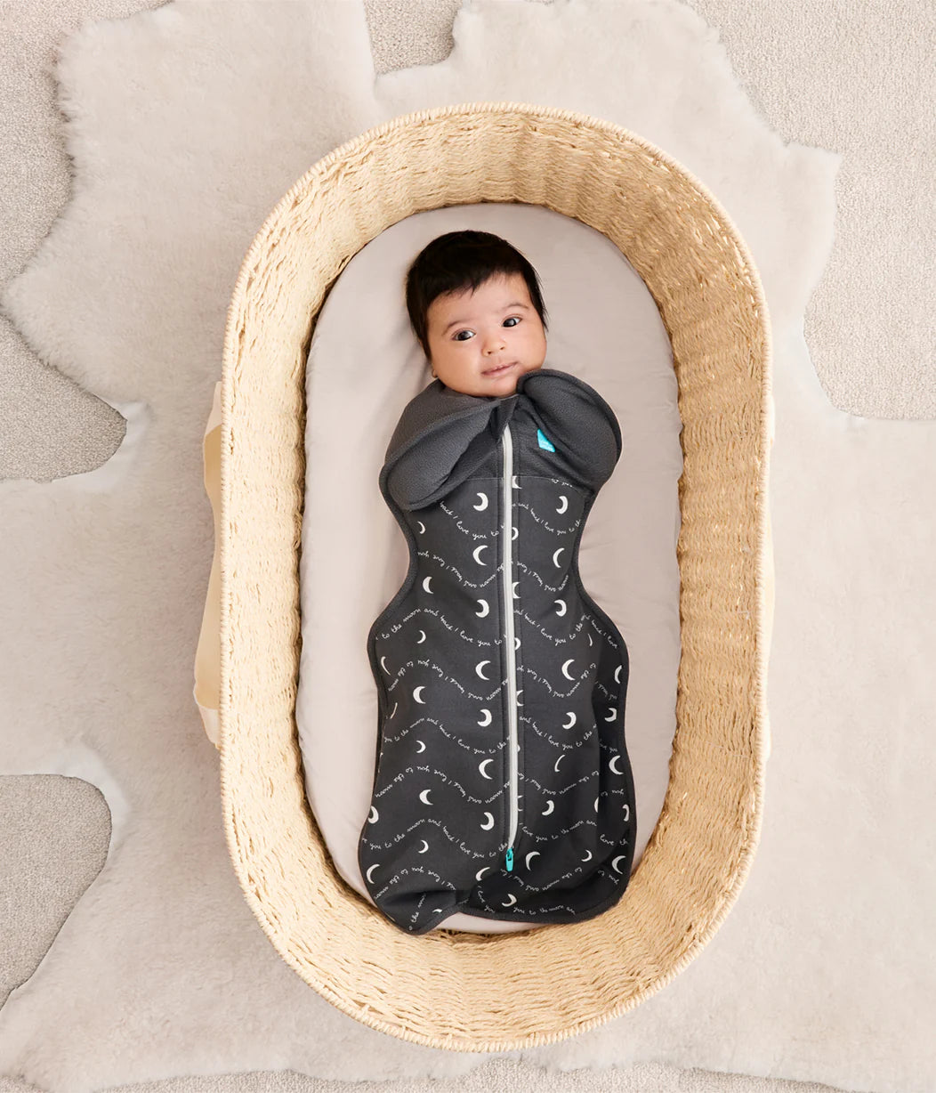 Swaddle Up 1.5tog | Moon and Back Charcoal Newborn