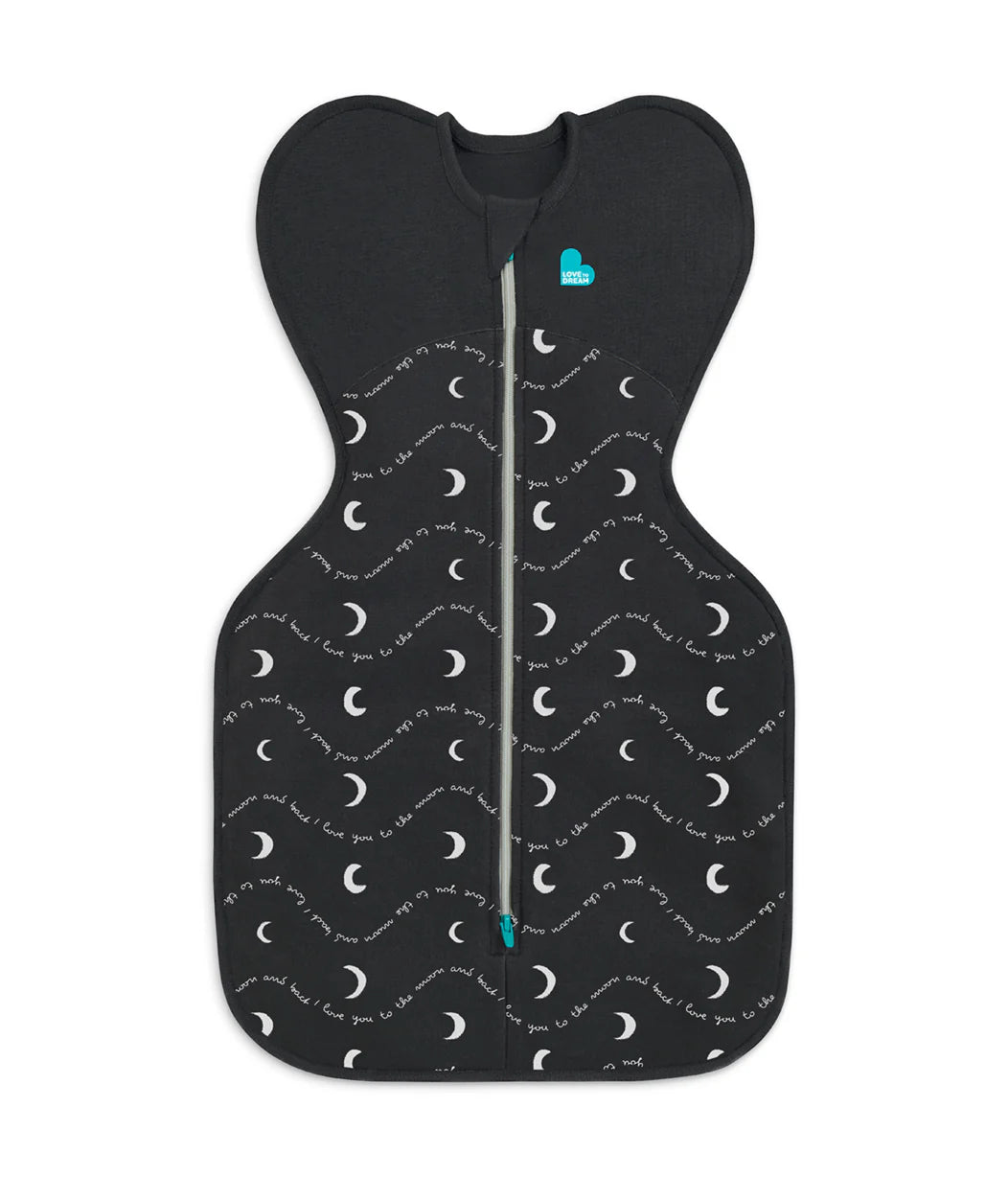 Swaddle Up 1.5tog | Moon and Back Charcoal Newborn